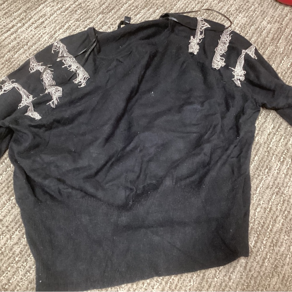 Cute metal fringe shirt